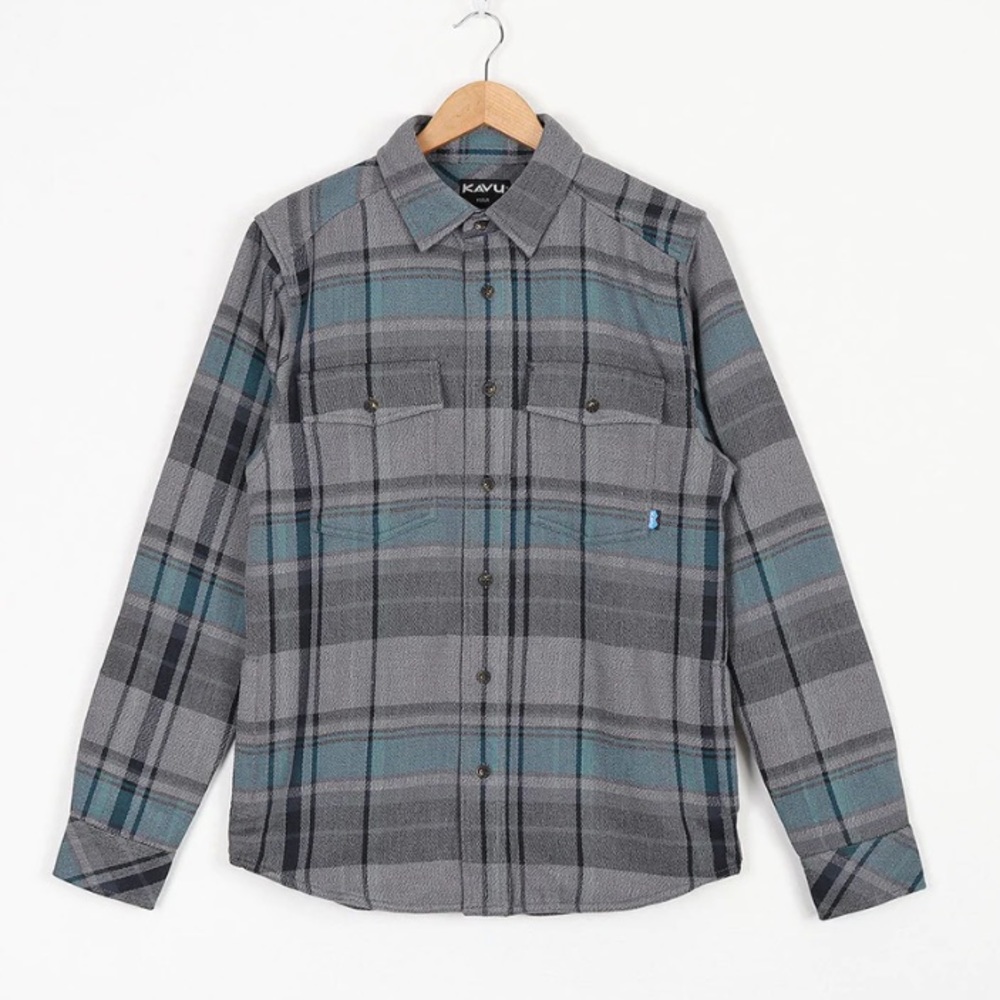 Kavu NEW Carrick Bend Midnight Zone  Shirt Plaid